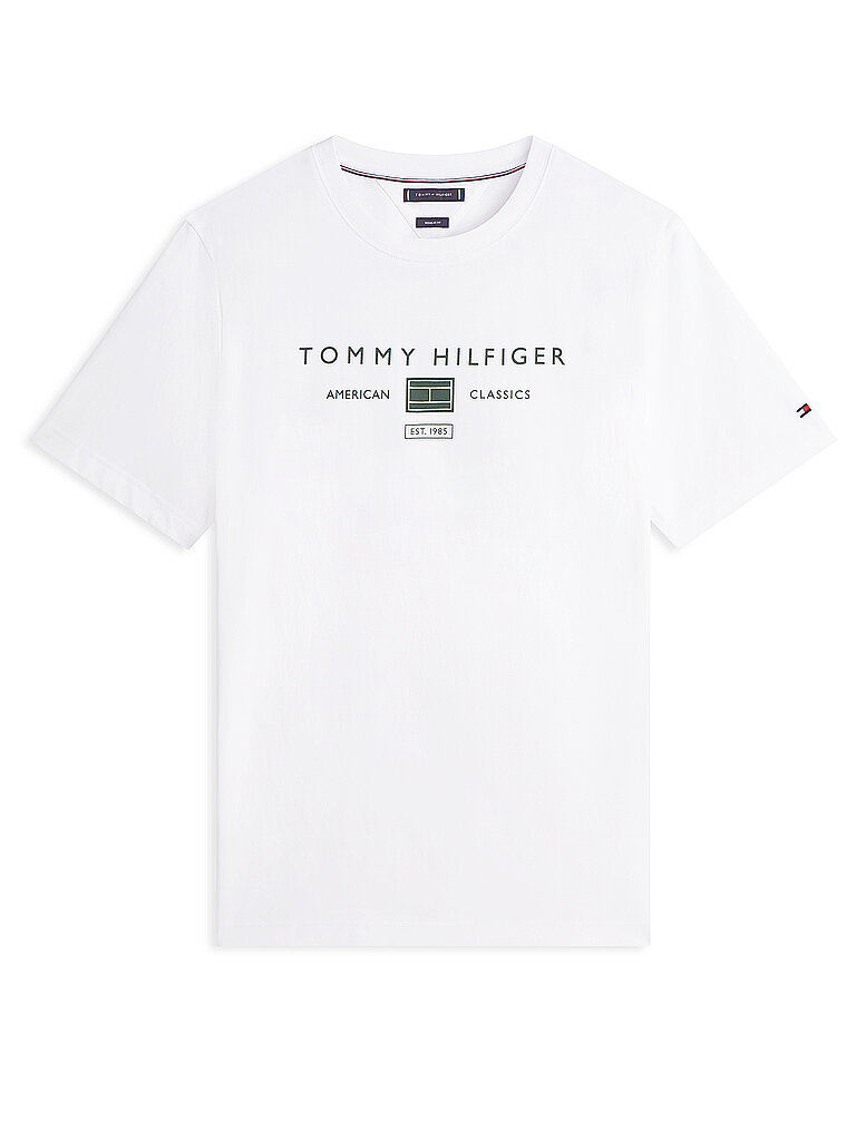 Tommy Hilfiger pour homme. MW0MW39249 T-shirt blanc à col en V (XXL), Casuel, Coton, Manche courte 5